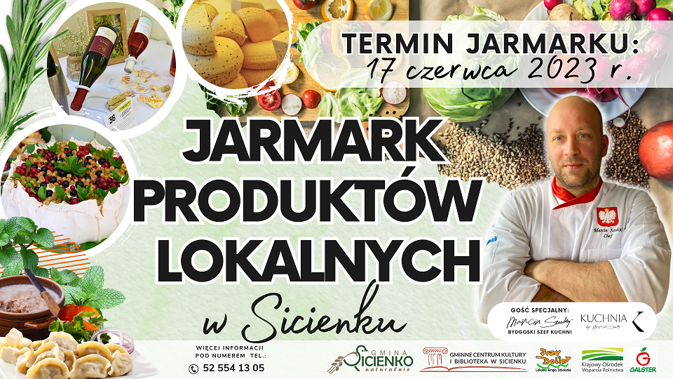Plakat - Jarmark Produktów Lokalnych w Sicienku
