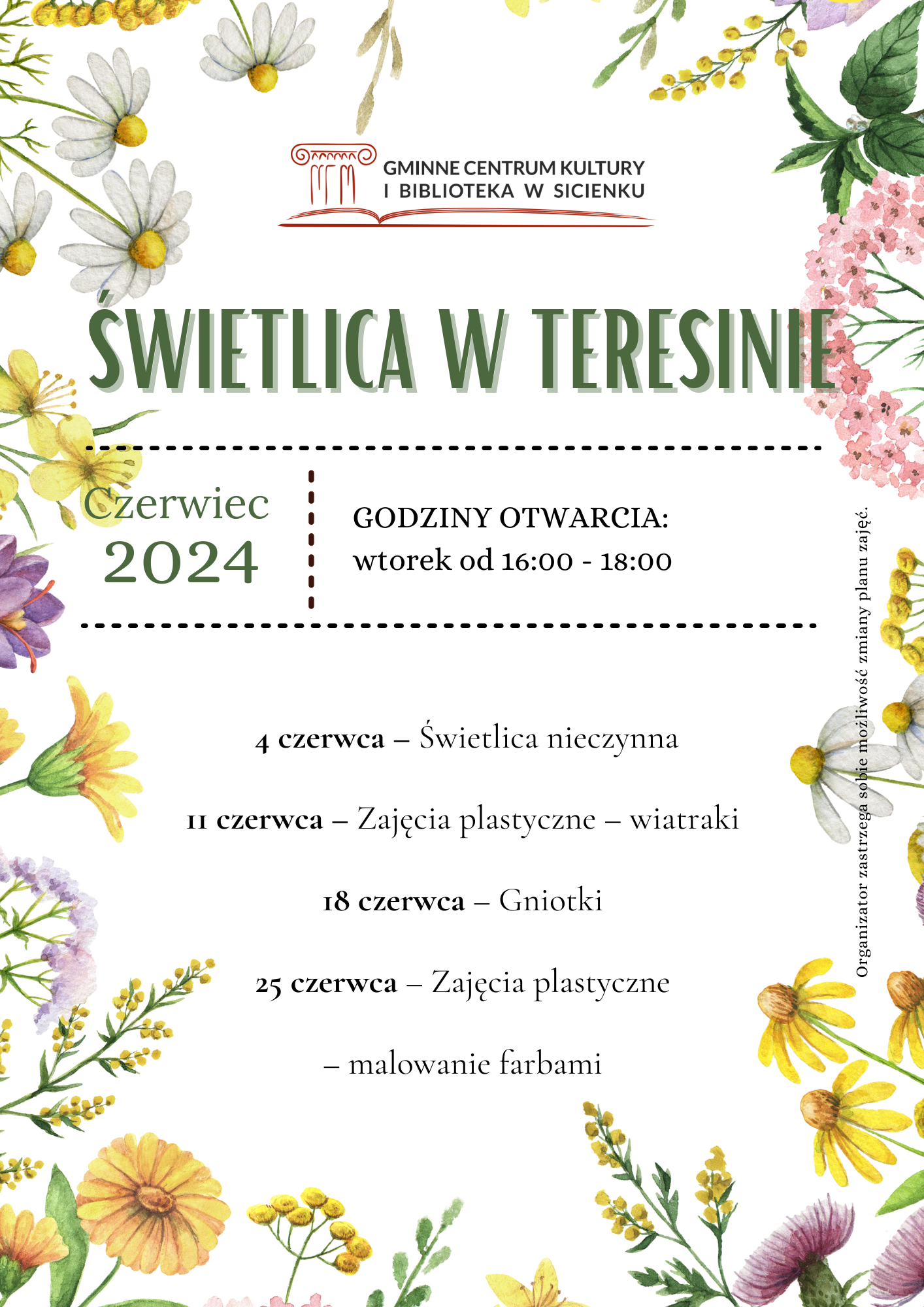 Plan pracy - czerwiec 2024 Teresin