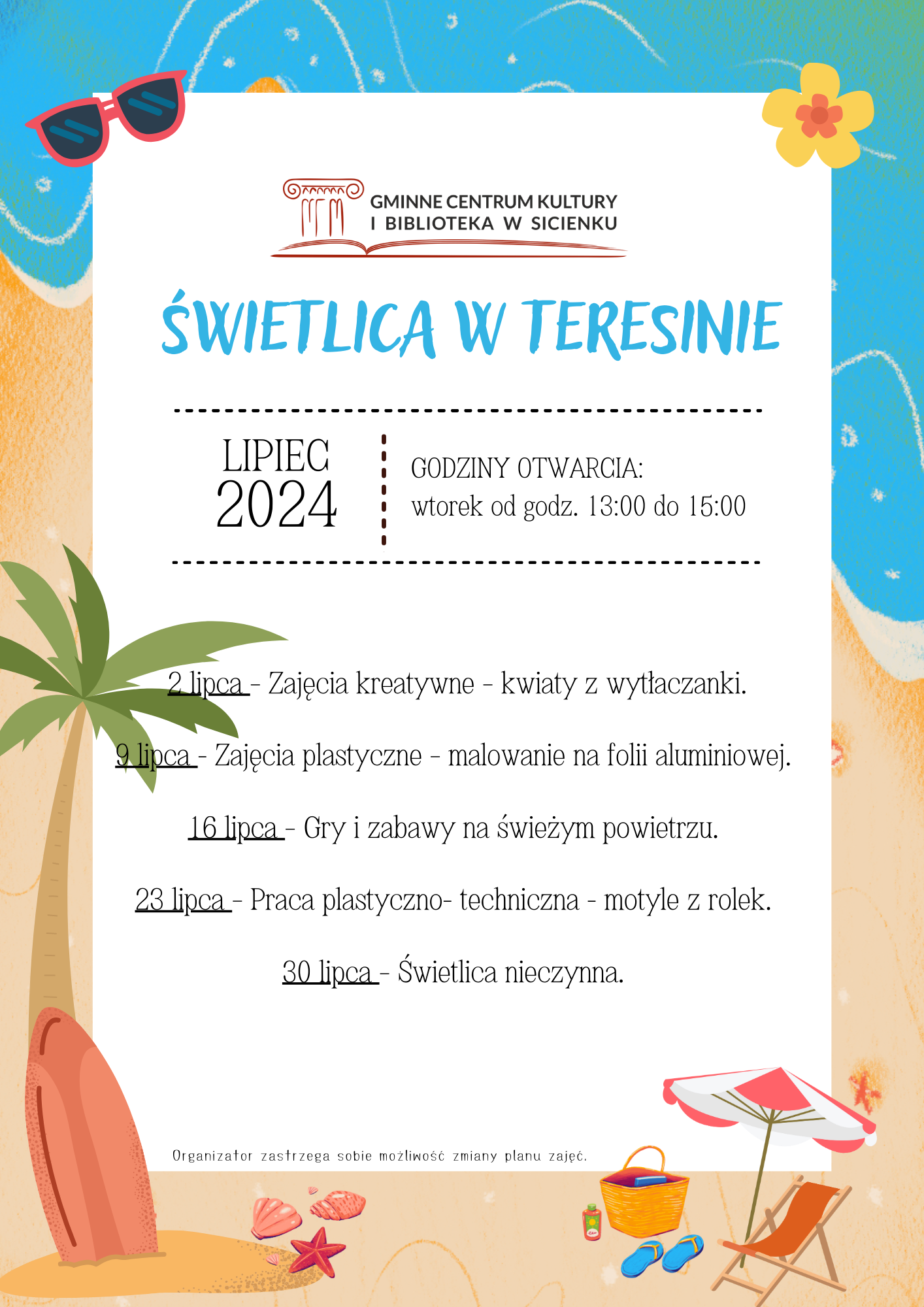 Plan pracy - lipiec 2024 Teresin