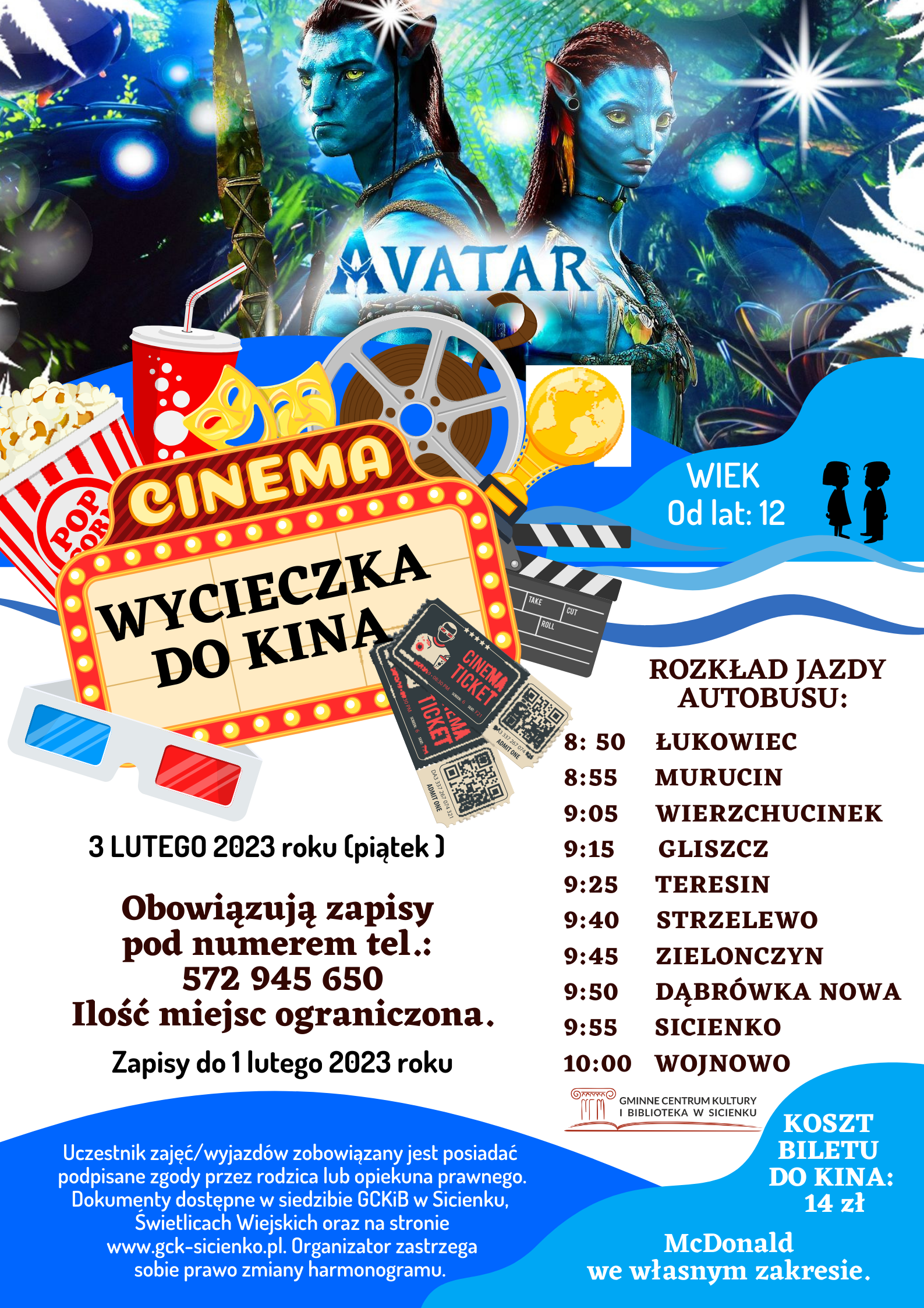 Plakat - Wycieczka do kina