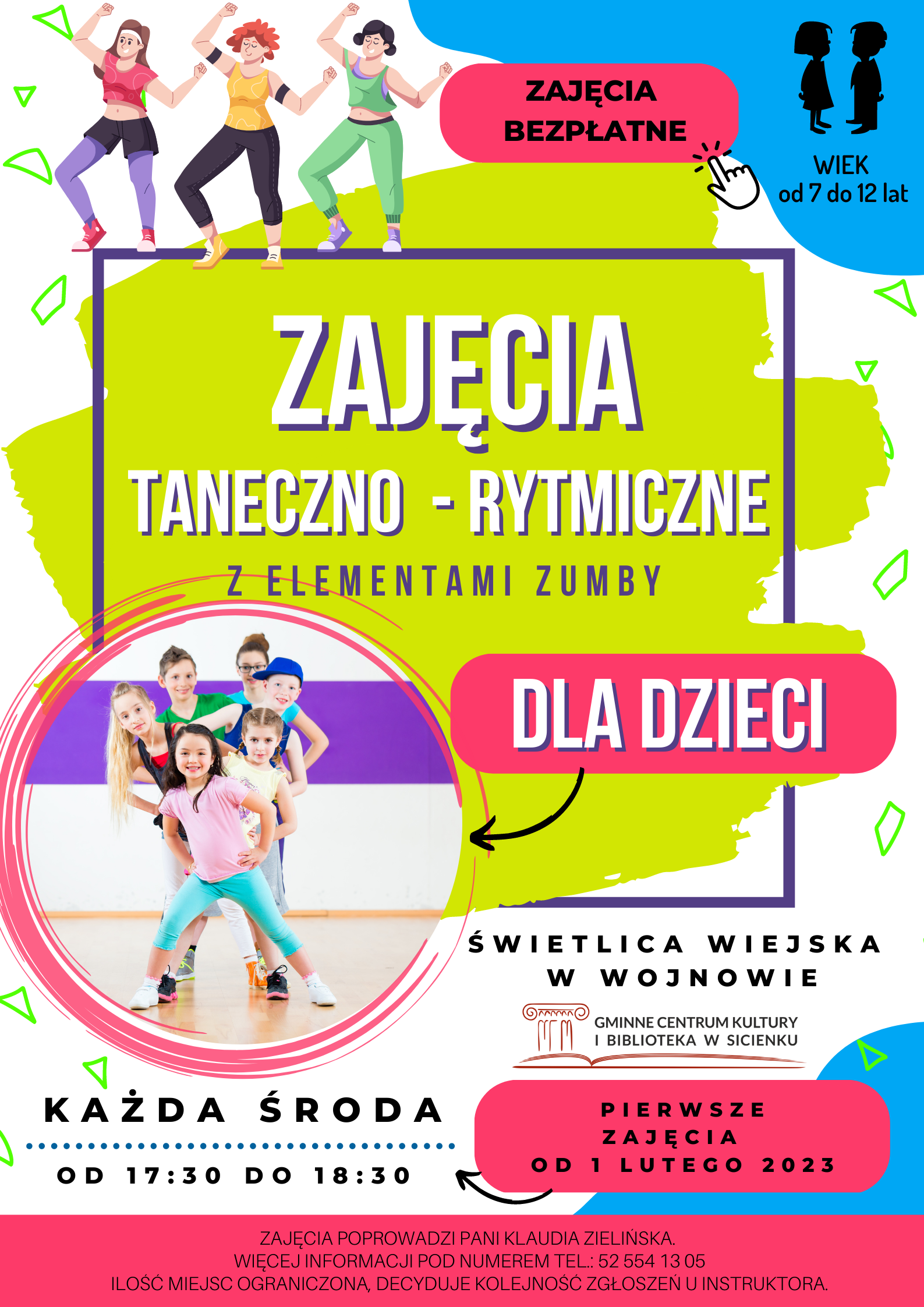 Plakat - Zajęcia taneczno - rytmiczne