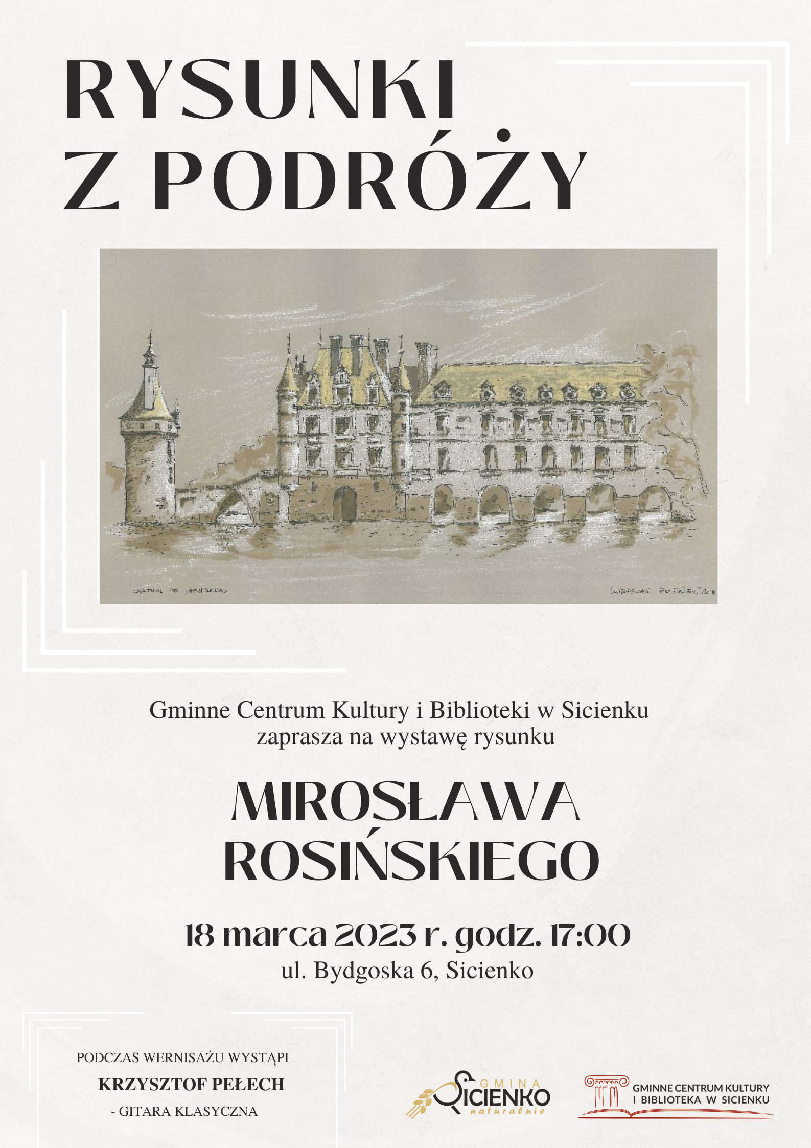 Plakat - wystawa Mirosława Rosińskiego