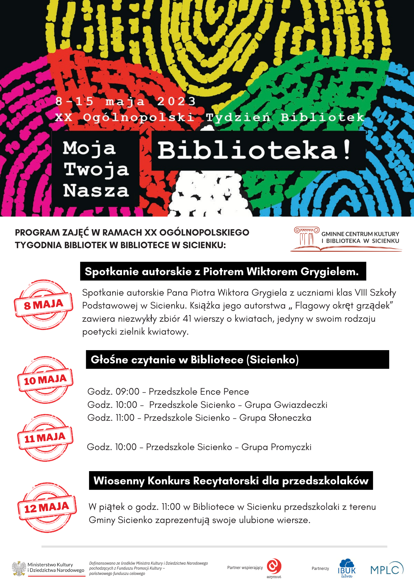 Plakat - Tydzień Bibliotek