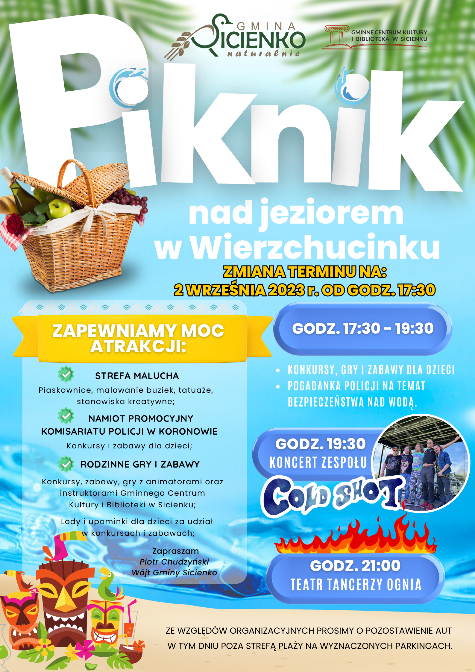 Plakat - Piknik nad jeziorem w Wierzchucinku