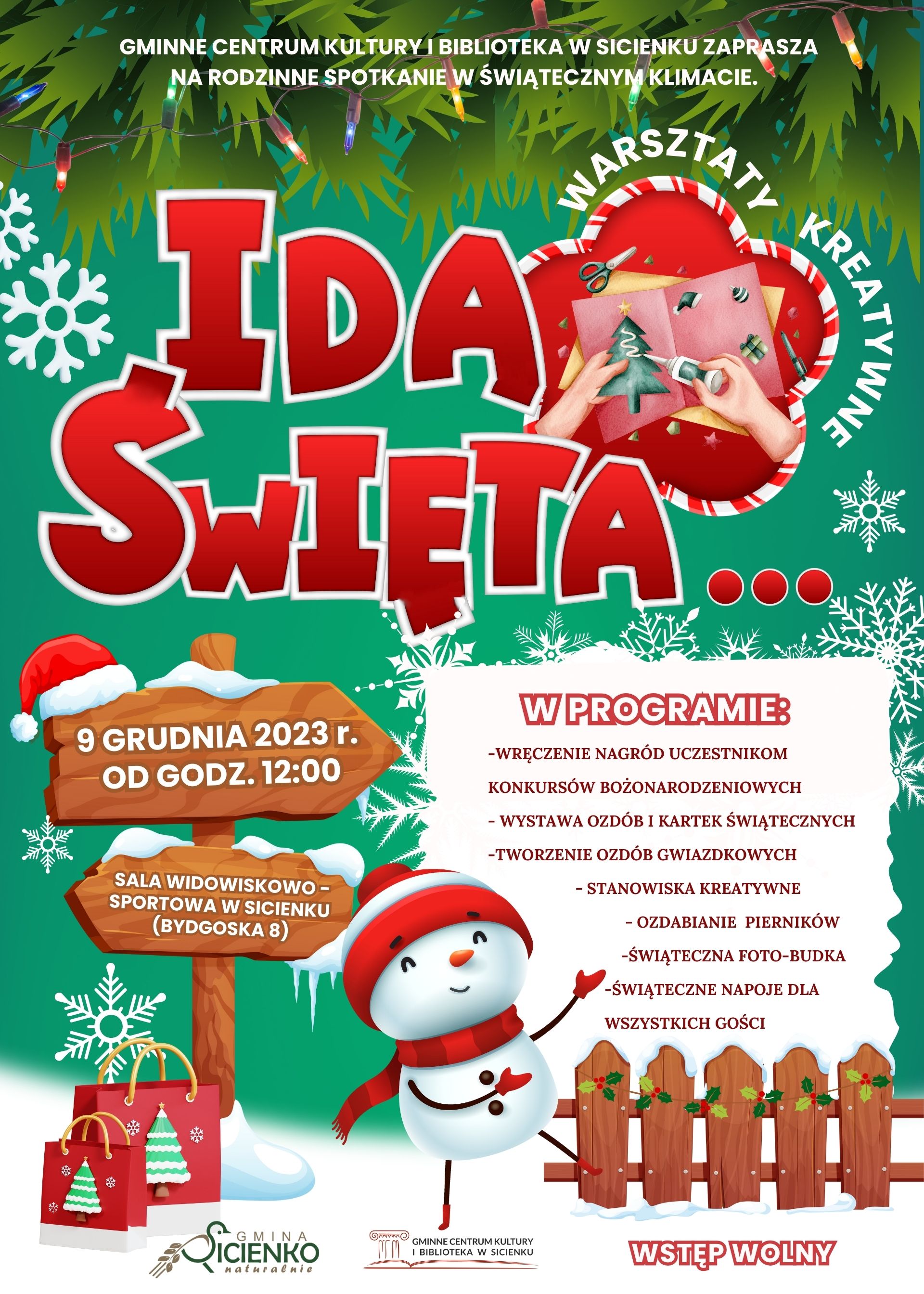 Plakat - idą święta