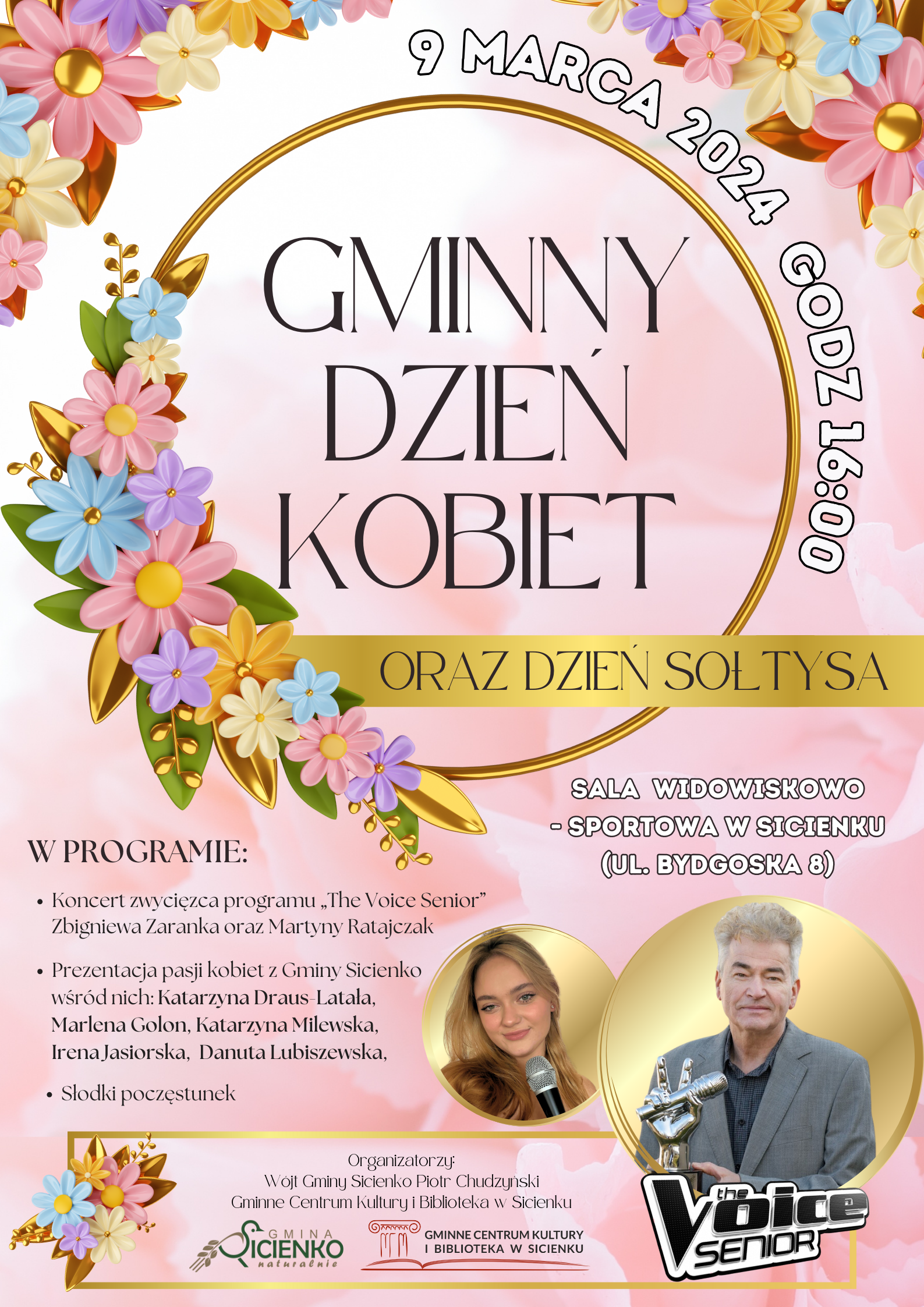 Plakat - Gminny Dzień Kobiet