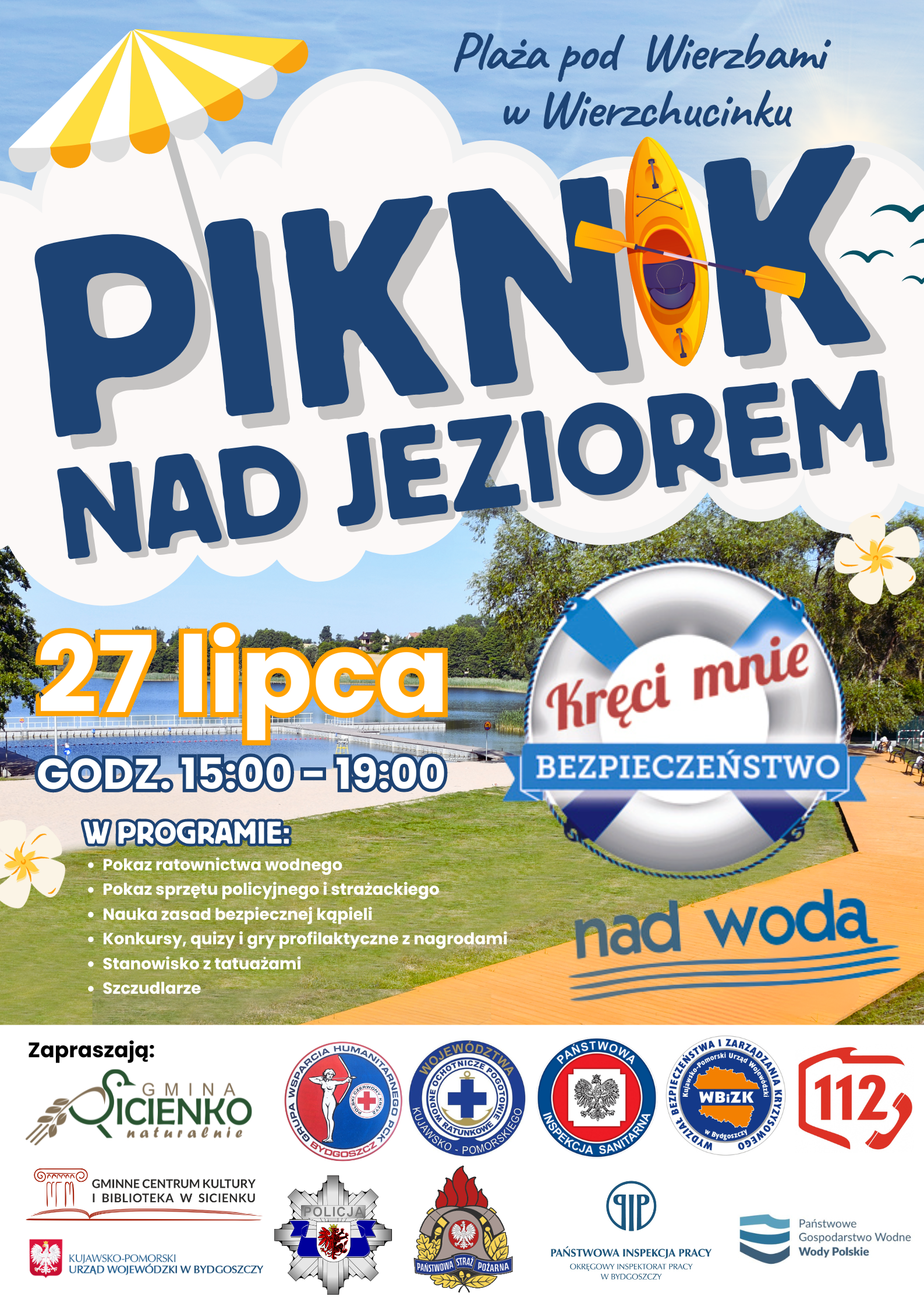 Plakat - Piknik nad jeziorem