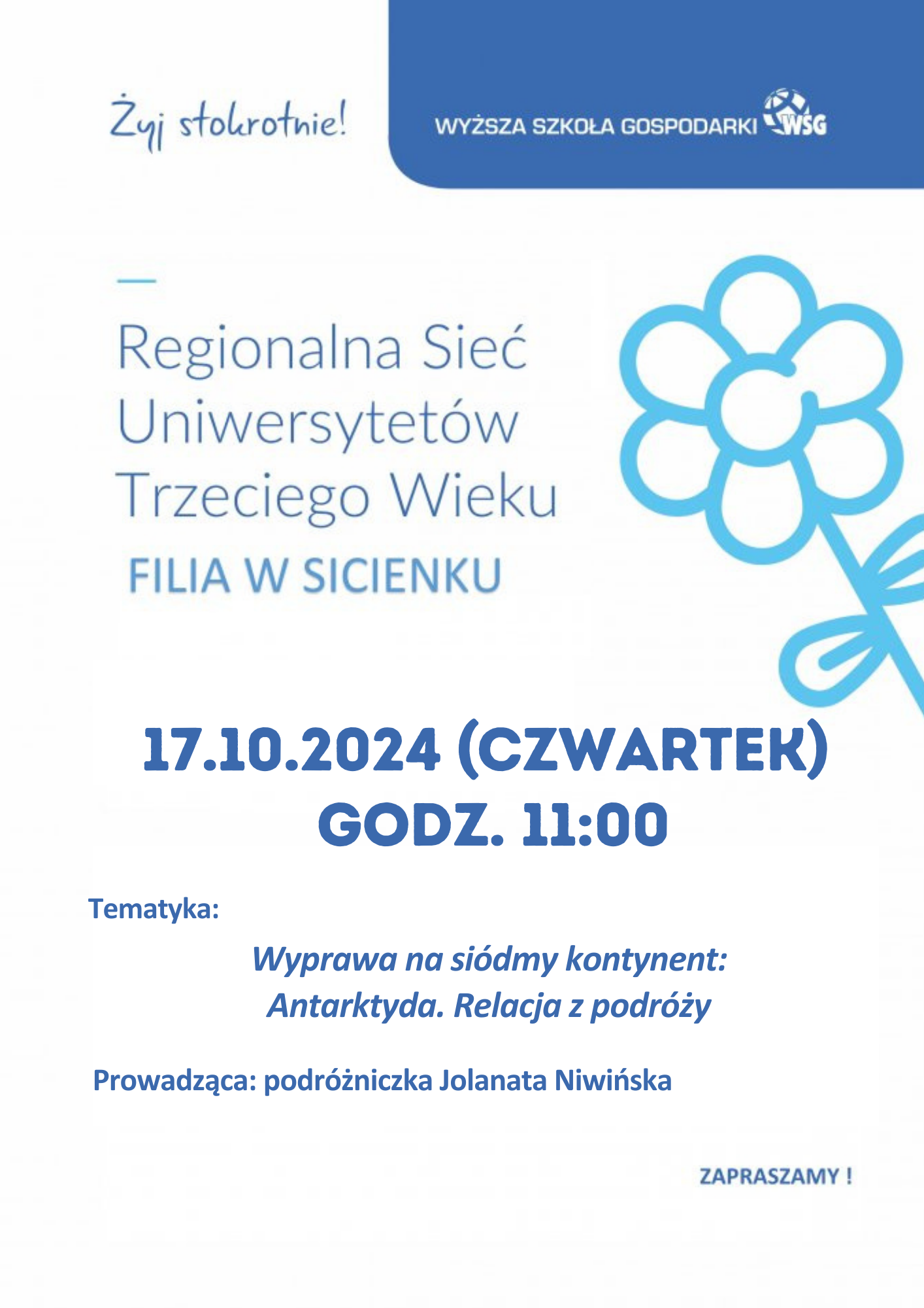 Wykład Uniwersytet Trzeciego Wieku