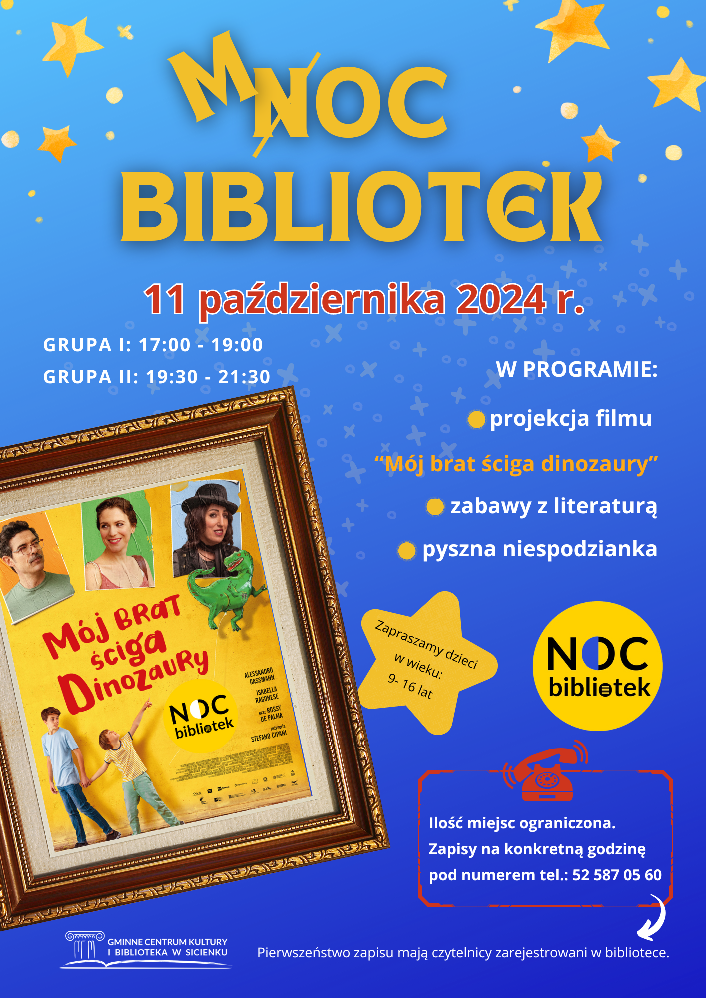 Plakat - Noc bibliotek