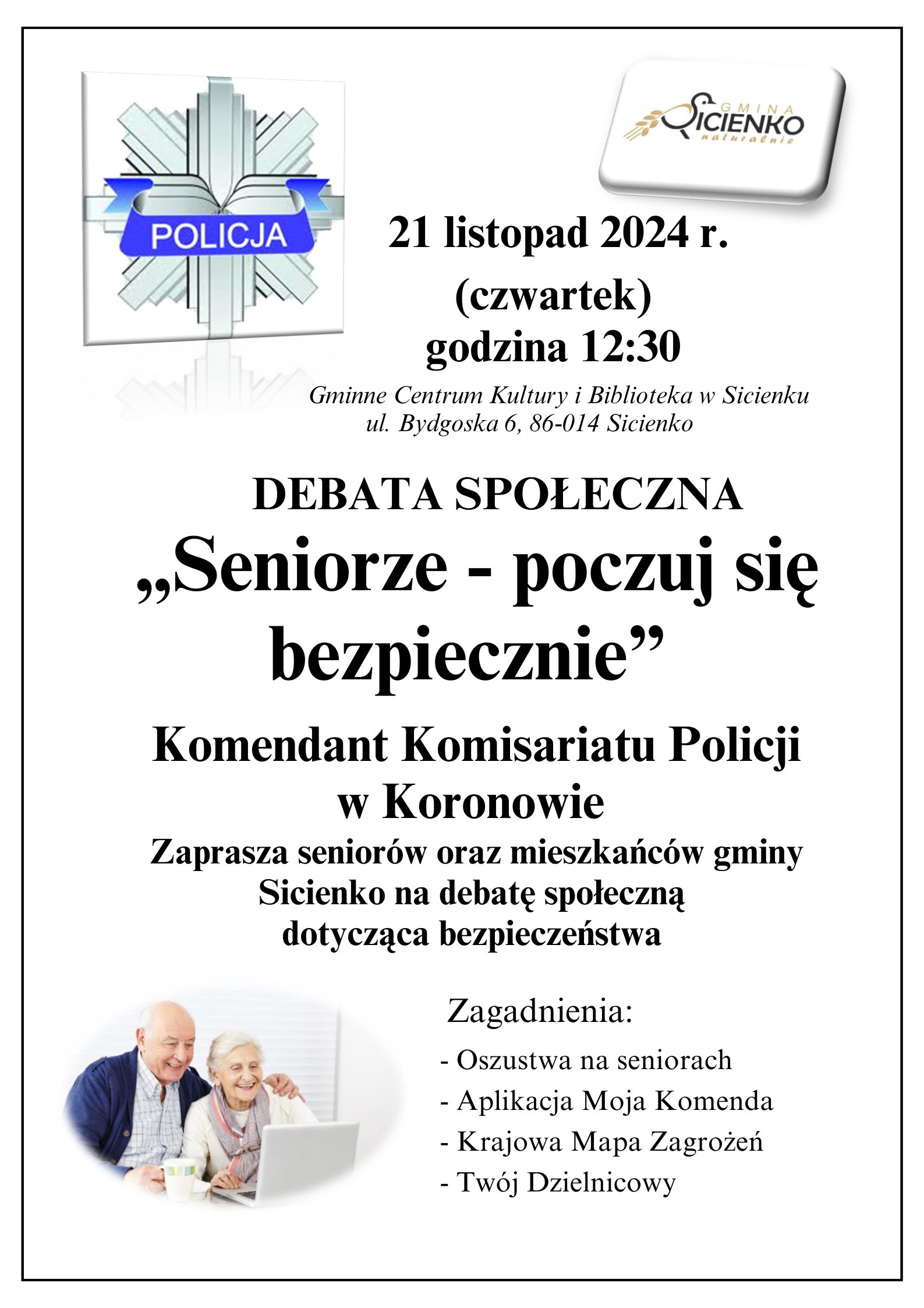 Plakat - debata społeczna 