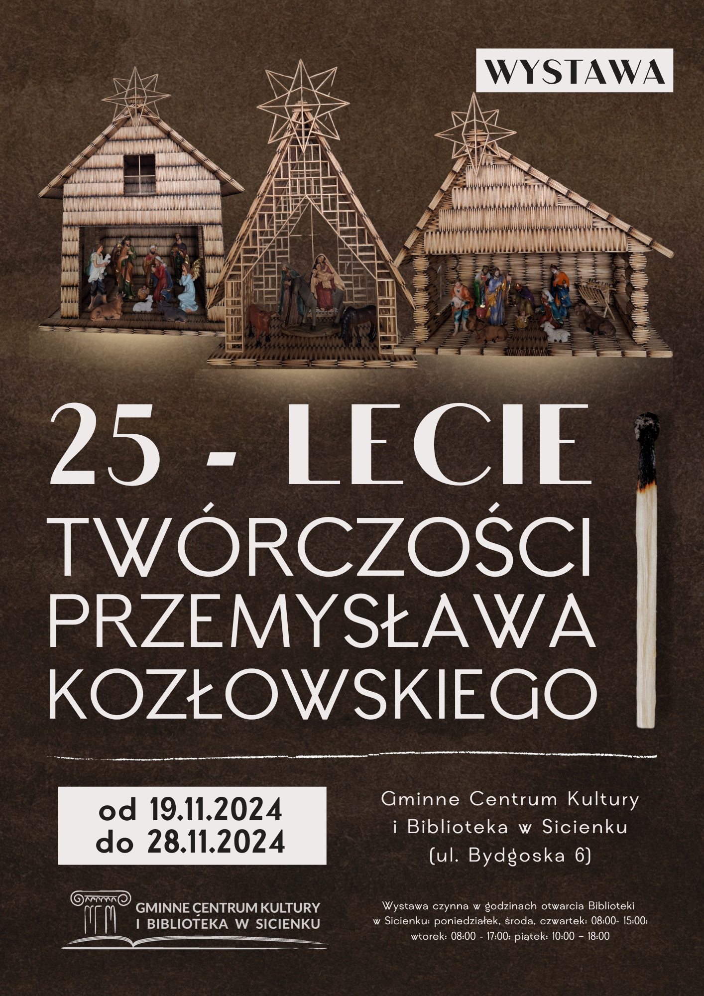 Plakat - wystawa Przemysława Kozłowskiego