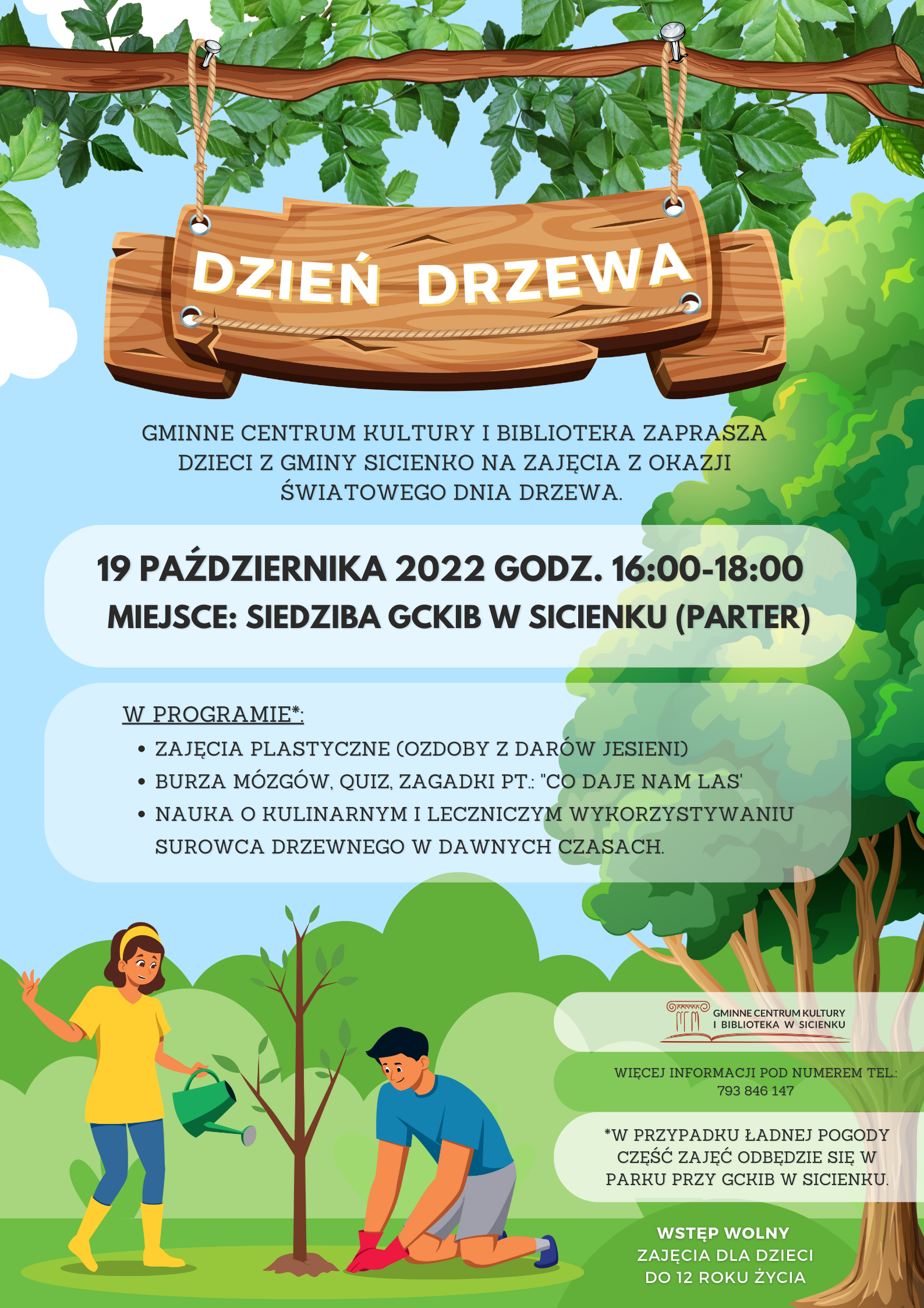 Plakat dzień drzewa