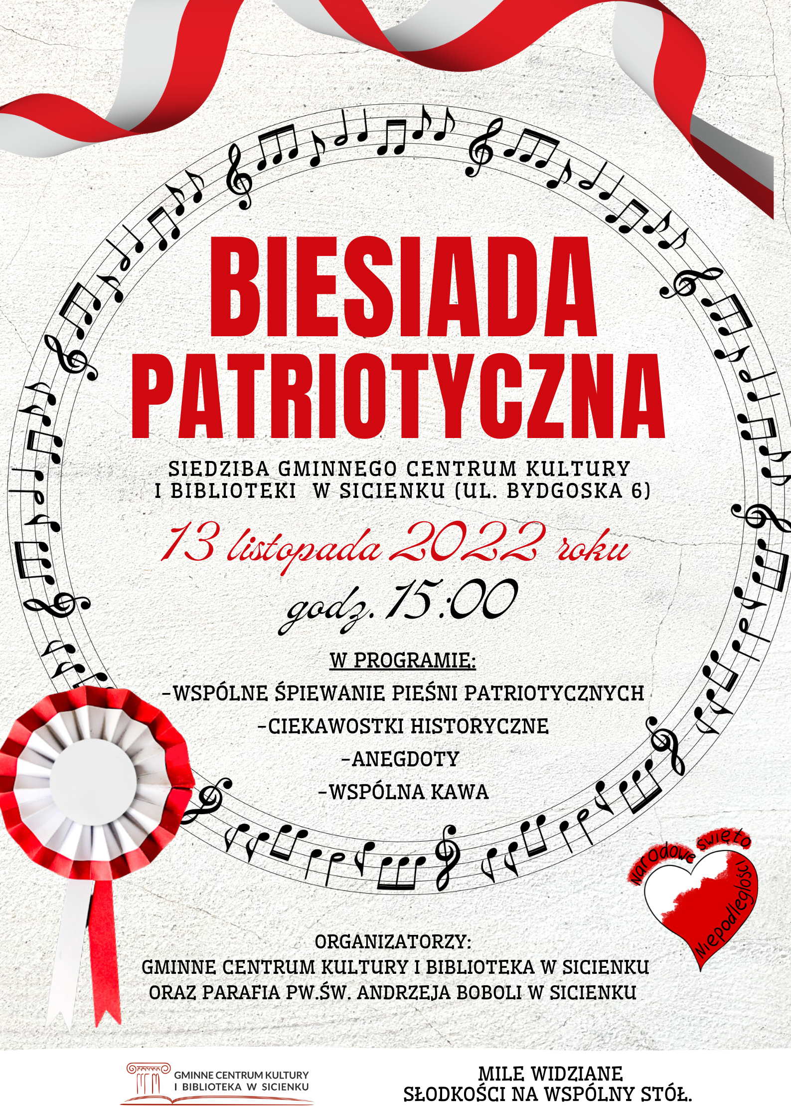 Plakat- biesiada patriotyczna 