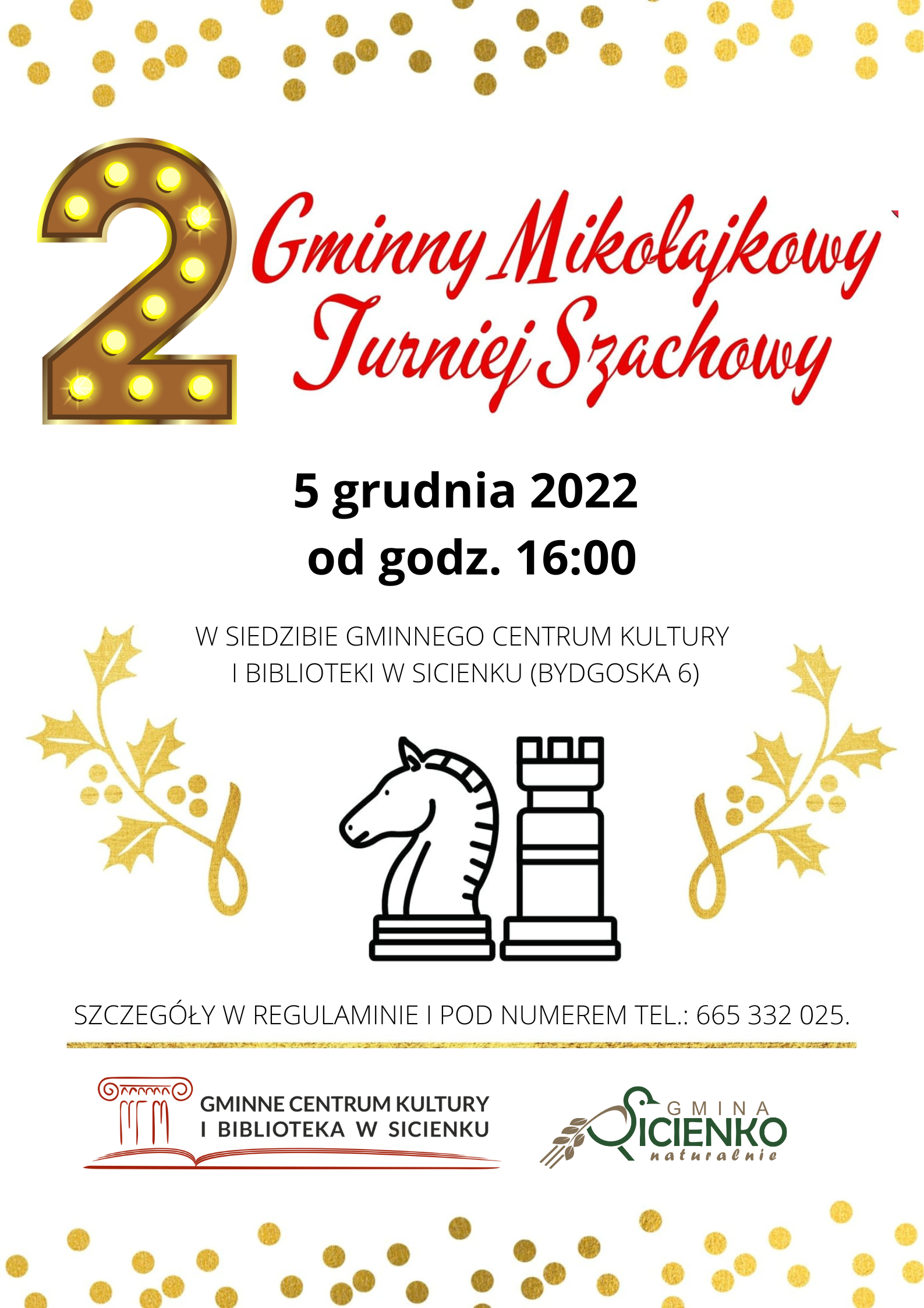 Plakat - Turniej szachowy 2022