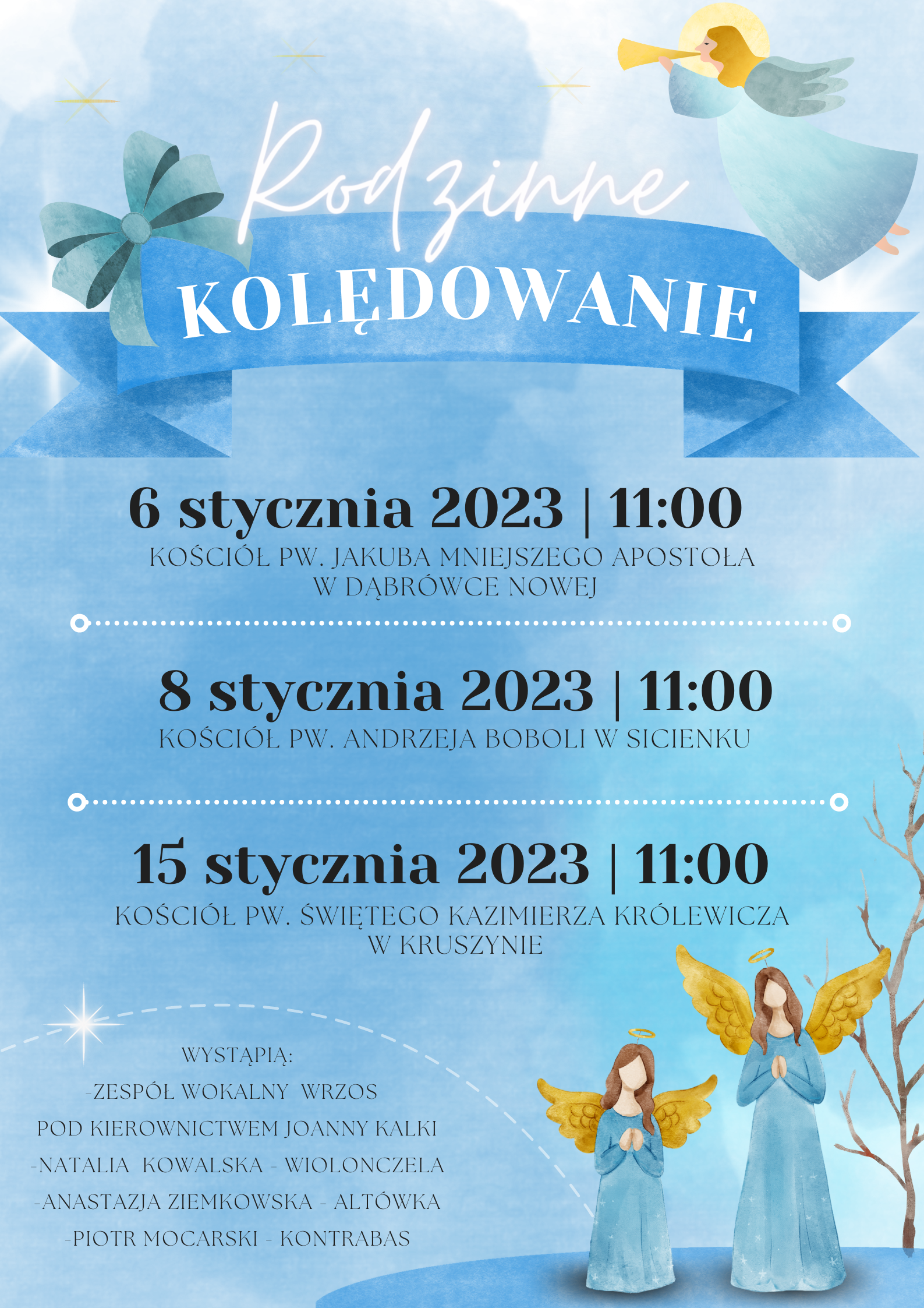 Plakat - rodzinne kolędowanie