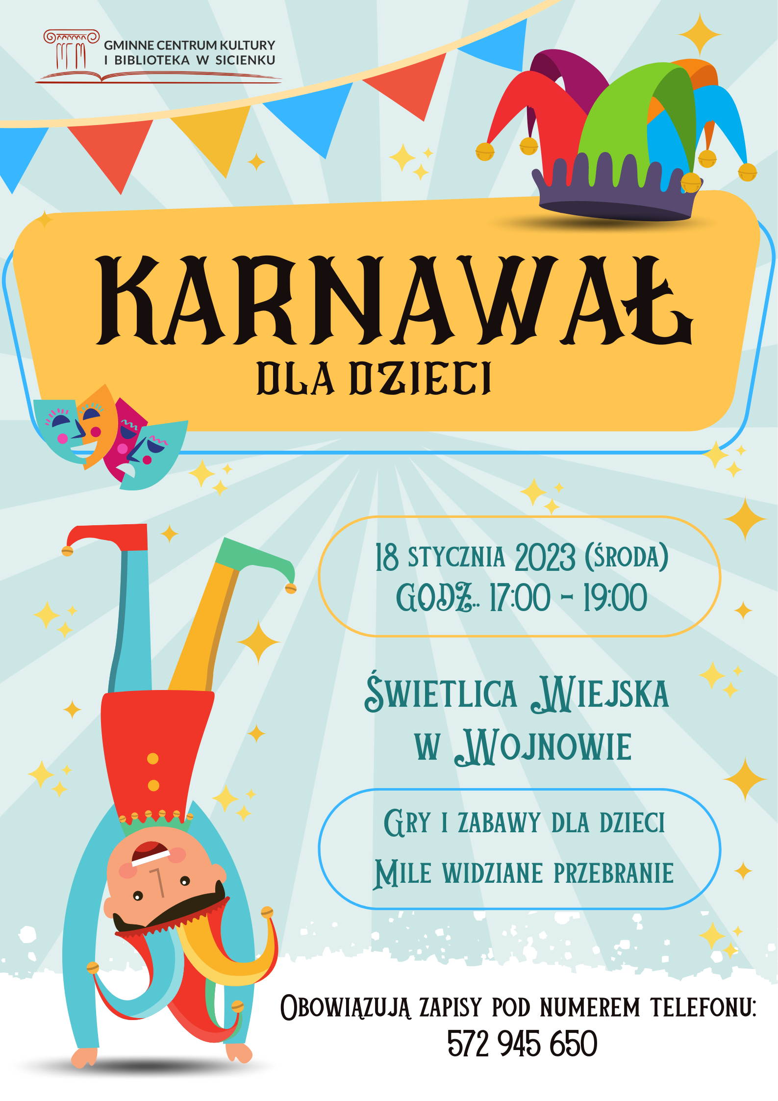 Plakat - Karnawał dla dzieci